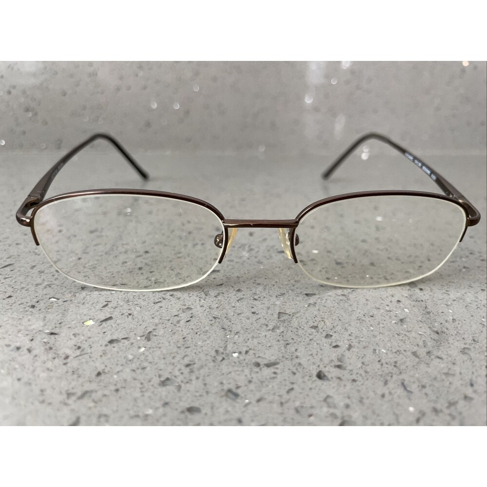 Richard Taylor Designs Alex Eyeglasses Frames ONLY Brown Half Rim 51-19-140